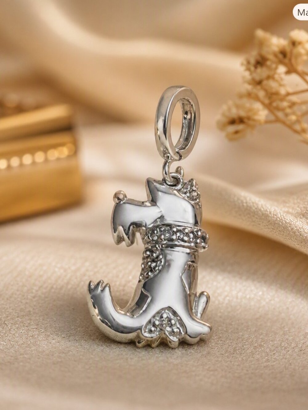 Sterling Silver 925 Scottish Terrier Charm
